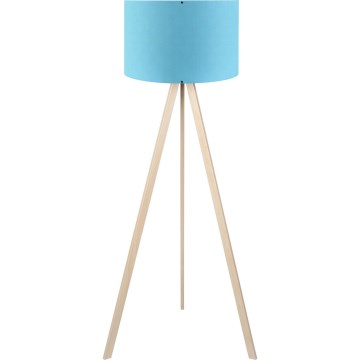 Staande lamp AYD 1xE27/40W/230V blauw/beige