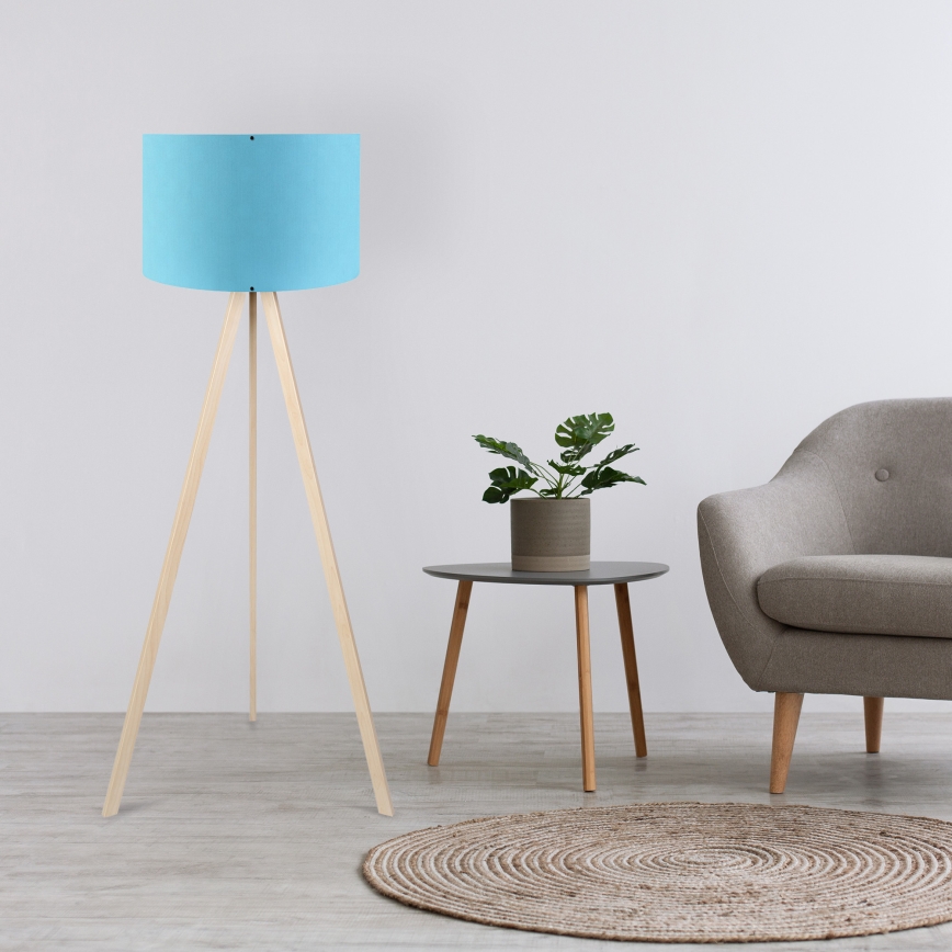 Staande lamp AYD 1xE27/40W/230V blauw/beige