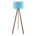 Staande lamp AYD 1xE27/40W/230V blauw/bruin