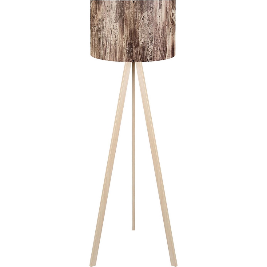 Staande lamp AYD 1xE27/40W/230V bruin/beige