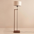 Staande lamp AYD 1xE27/40W/230V bruin/beige