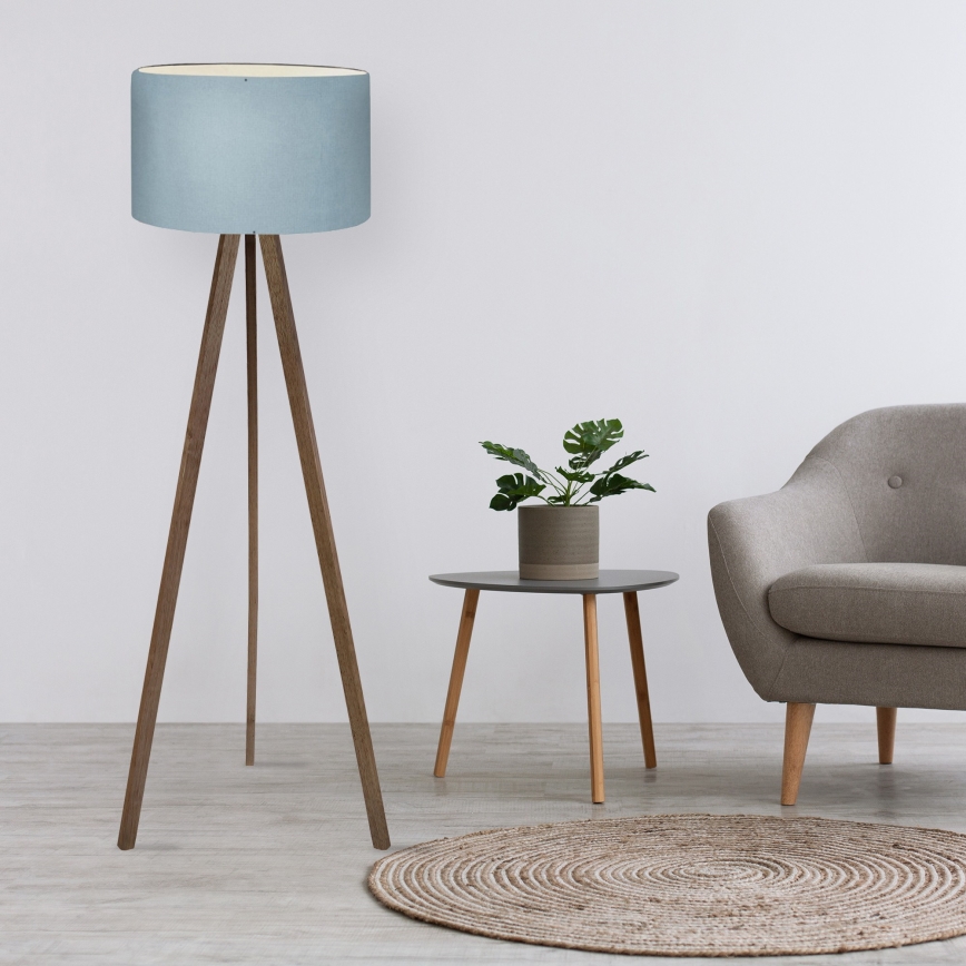 Staande lamp AYD 1xE27/40W/230V bruin/blauw