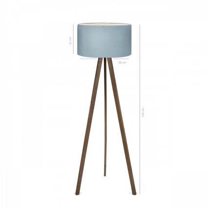 Staande lamp AYD 1xE27/40W/230V bruin/blauw