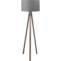 Staande lamp AYD 1xE27/40W/230V bruin/grijs