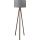Staande lamp AYD 1xE27/40W/230V bruin/grijs