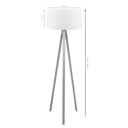 Staande lamp AYD 1xE27/40W/230V bruin/grijs
