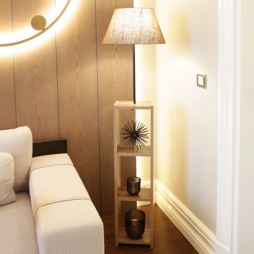 Staande lamp AYD 1xE27/40W/230V bruin