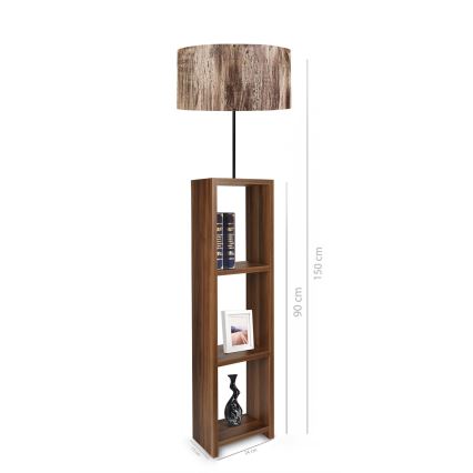 Staande lamp AYD 1xE27/40W/230V bruin