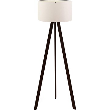 Staande lamp AYD 1xE27/40W/230V bruin/wit