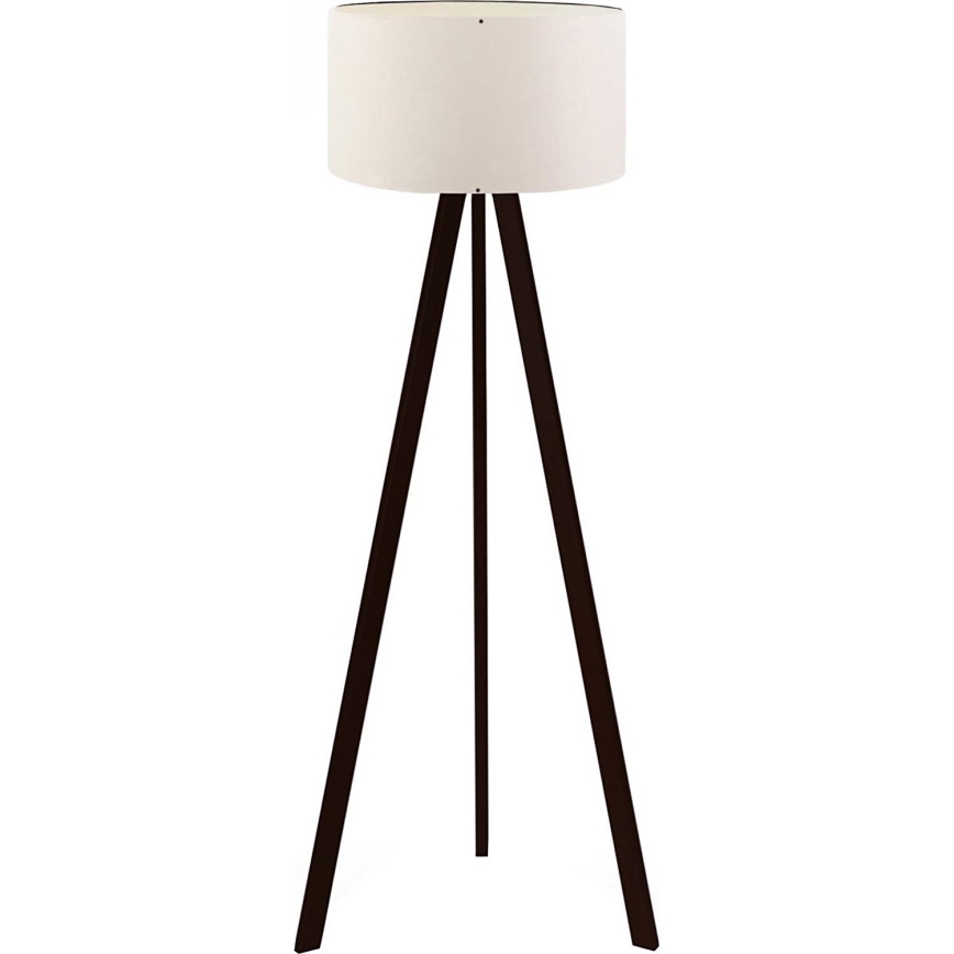Staande lamp AYD 1xE27/40W/230V bruin/wit