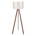 Staande lamp AYD 1xE27/40W/230V wit/bruin