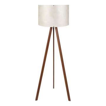 Staande lamp AYD 1xE27/40W/230V wit/bruin