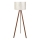 Staande lamp AYD 1xE27/40W/230V wit/bruin