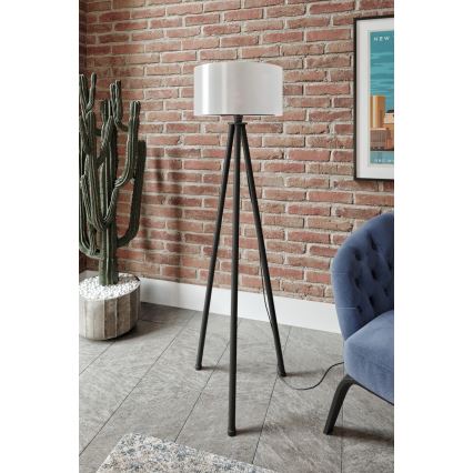 Staande lamp AYD 1xE27/40W/230V zwart/wit