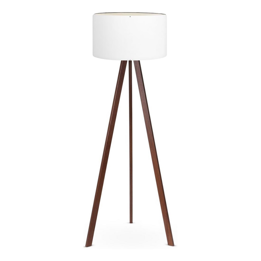 Staande Lamp AYD 1xE27/60W/230V wit/bruin