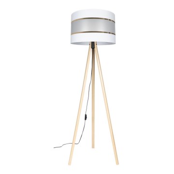 Staande lamp CORAL 1xE27/60W/230V beige/wit/goud
