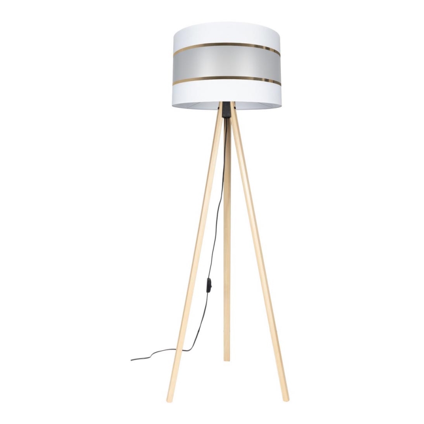 Staande lamp CORAL 1xE27/60W/230V beige/wit/goud