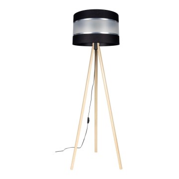 Staande Lamp CORAL 1xE27/60W/230V beige/zwart/mat chroom