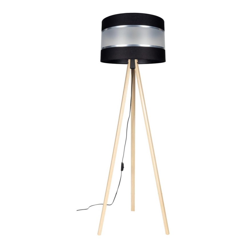 Staande lamp CORAL 1xE27/60W/230V beige/zwart/mat chroom