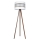 Staande Lamp CORAL 1xE27/60W/230V bruin/wit/goud