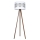 Staande Lamp CORAL 1xE27/60W/230V bruin/wit/mat chroom