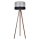 Staande Lamp CORAL 1xE27/60W/230V bruin/zwart/grijs/mat chroom