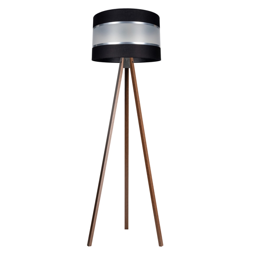 Staande Lamp CORAL 1xE27/60W/230V bruin/zwart/mat chroom