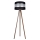 Staande Lamp CORAL 1xE27/60W/230V bruin/zwart/mat chroom