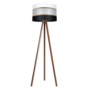 Staande Lamp CORAL 1xE27/60W/230V bruin/zwart/wit/goud