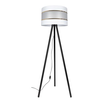 Staande lamp CORAL 1xE27/60W/230V wengé/wit/goud