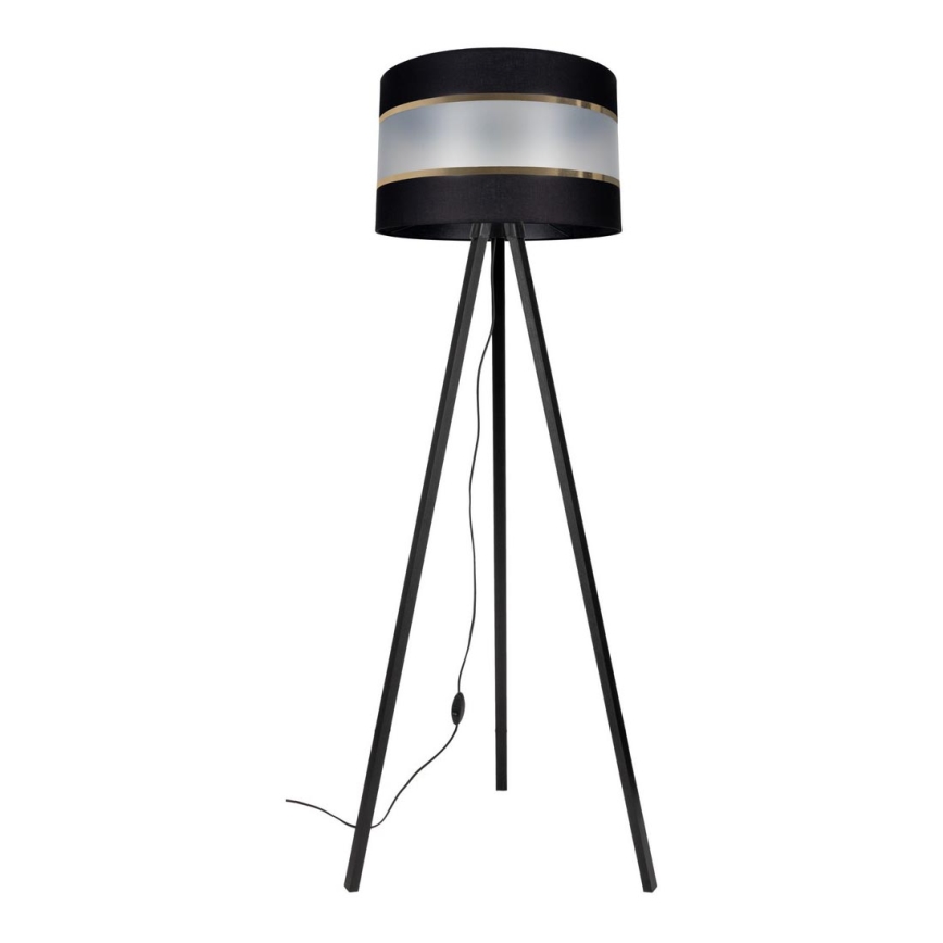 Staande lamp CORAL 1xE27/60W/230V wengé/zwart/goud