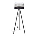 Staande lamp CORAL 1xE27/60W/230V wengé/zwart/wit/goud