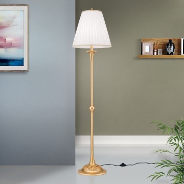 Staande Lamp FONSA 1xE27/60W/230V wit/goud