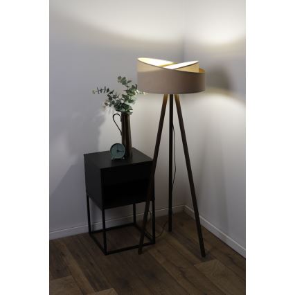 Staande lamp GALAXY 1xE27/60W/230V beige/zwart