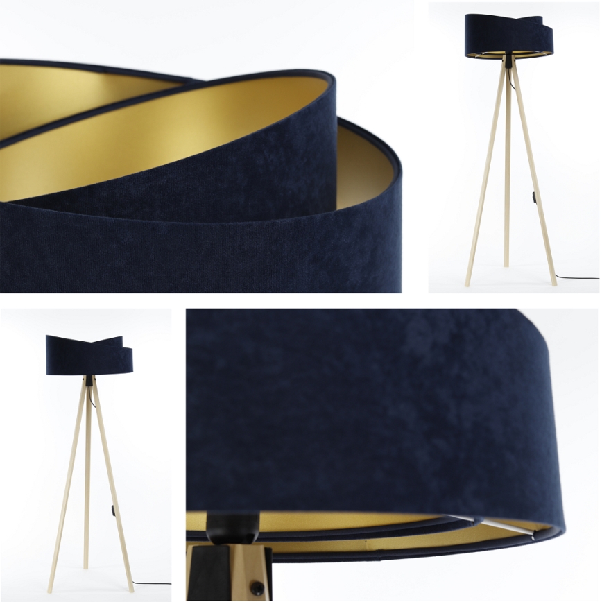 Staande lamp GALAXY 1xE27/60W/230V blauw/beige