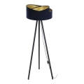 Staande lamp GALAXY 1xE27/60W/230V blauw/wenge
