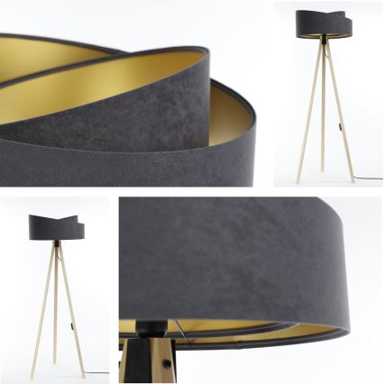 Staande lamp GALAXY 1xE27/60W/230V grijs/beige