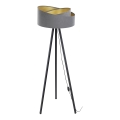 Staande lamp GALAXY 1xE27/60W/230V grijs/wenge