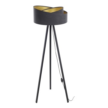 Staande lamp GALAXY 1xE27/60W/230V grijs/wenge