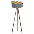 Staande lamp GALAXY 1xE27/60W/230V grijs/wenge