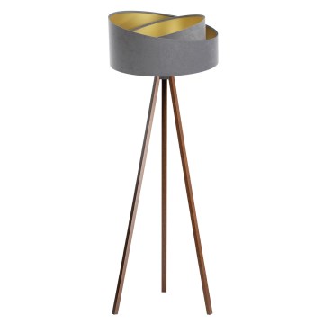 Staande lamp GALAXY 1xE27/60W/230V grijs/wenge