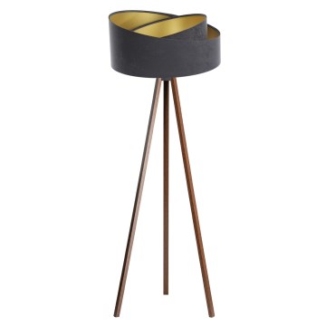 Staande lamp GALAXY 1xE27/60W/230V grijs/wenge