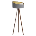 Staande lamp GALAXY 1xE27/60W/230V grijs/wenge