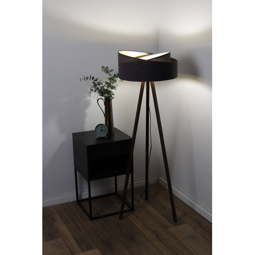 Staande lamp GALAXY 1xE27/60W/230V grijs/zwart