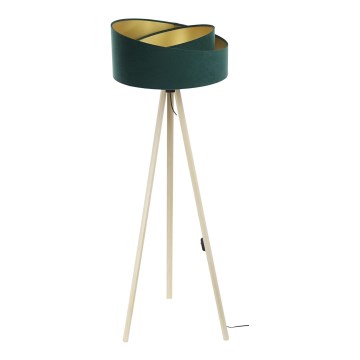 Staande lamp GALAXY 1xE27/60W/230V groen/beige