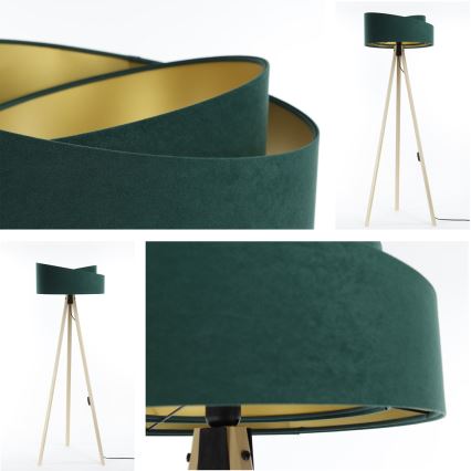 Staande lamp GALAXY 1xE27/60W/230V groen/beige