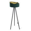 Staande lamp GALAXY 1xE27/60W/230V groen/wenge
