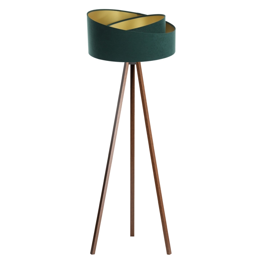 Staande lamp GALAXY 1xE27/60W/230V groen/wenge