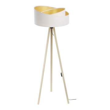 Staande Lamp GALAXY 1xE27/60W/230V wit/beige