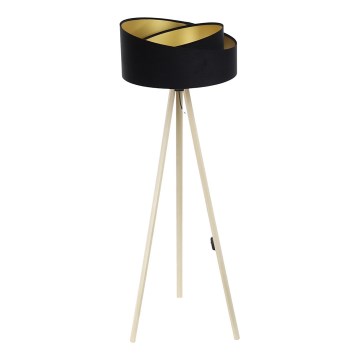 Staande lamp GALAXY 1xE27/60W/230V zwart/beige